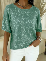 Mila - Elegant glinsterende top