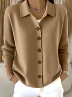 Nora - Gebreide blouse met knopen