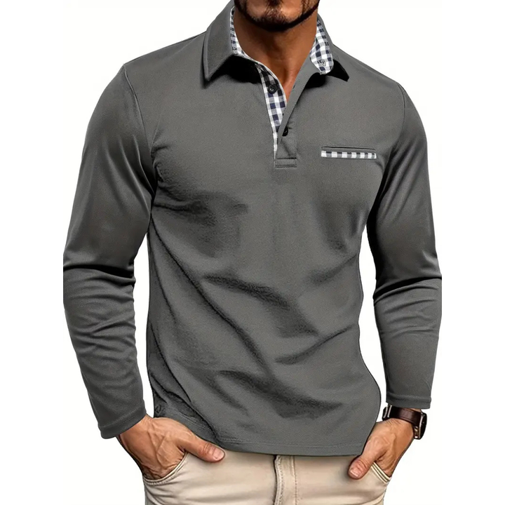 Poloshirt met lange mouwen