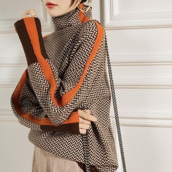 Helena | Pullover met contrasterende strepen
