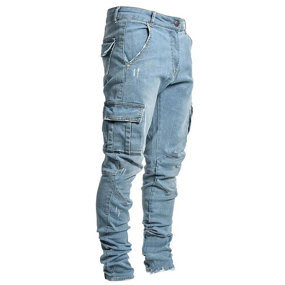 Cargo Street Elastic Jeans
