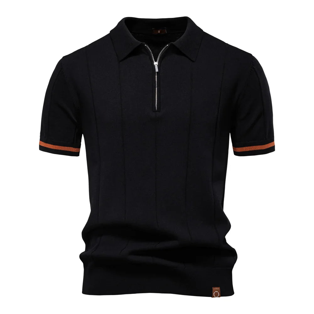 Luca | Heren Polo Shirt Met Rits