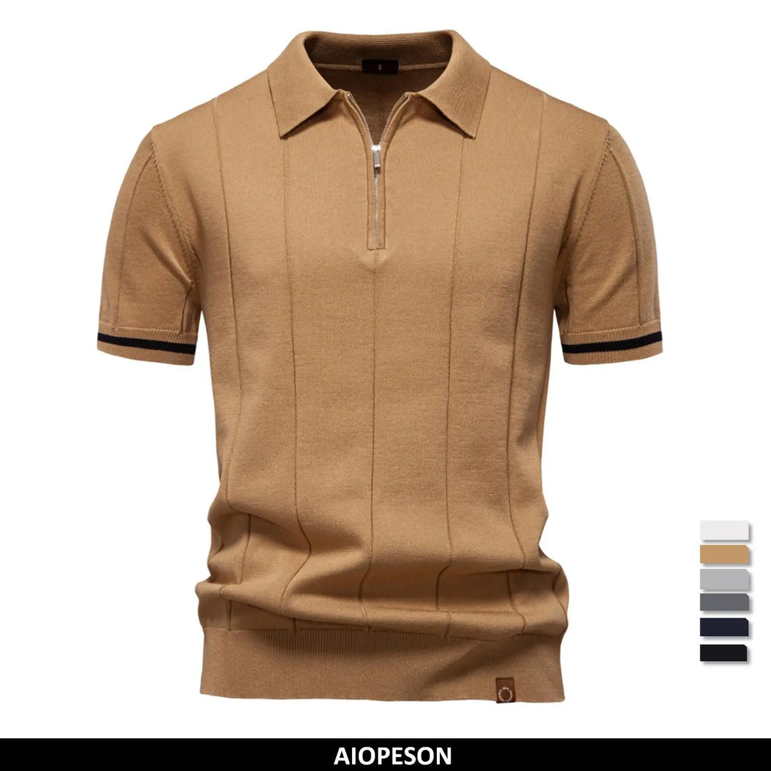 Luca | Heren Polo Shirt Met Rits