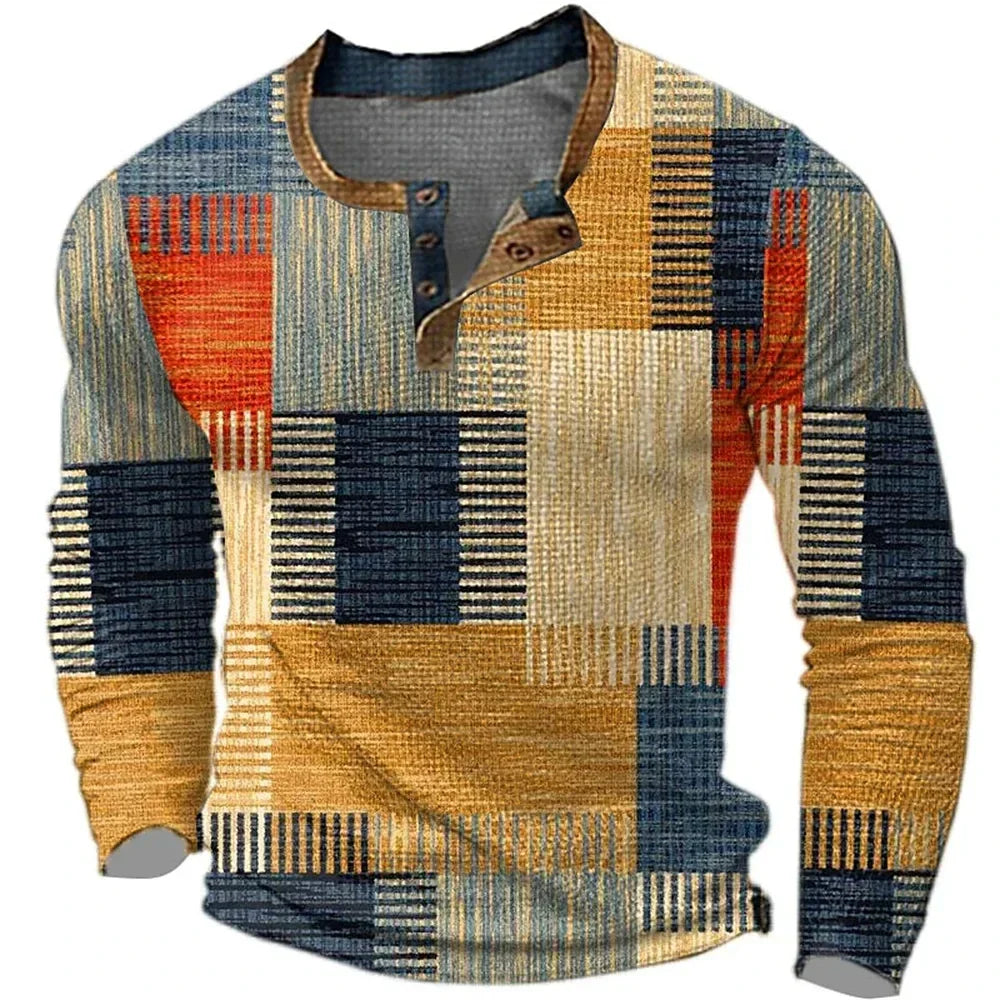 Jamie | GEKLEURDE PATCHWORK SHIRT VOOR HEREN