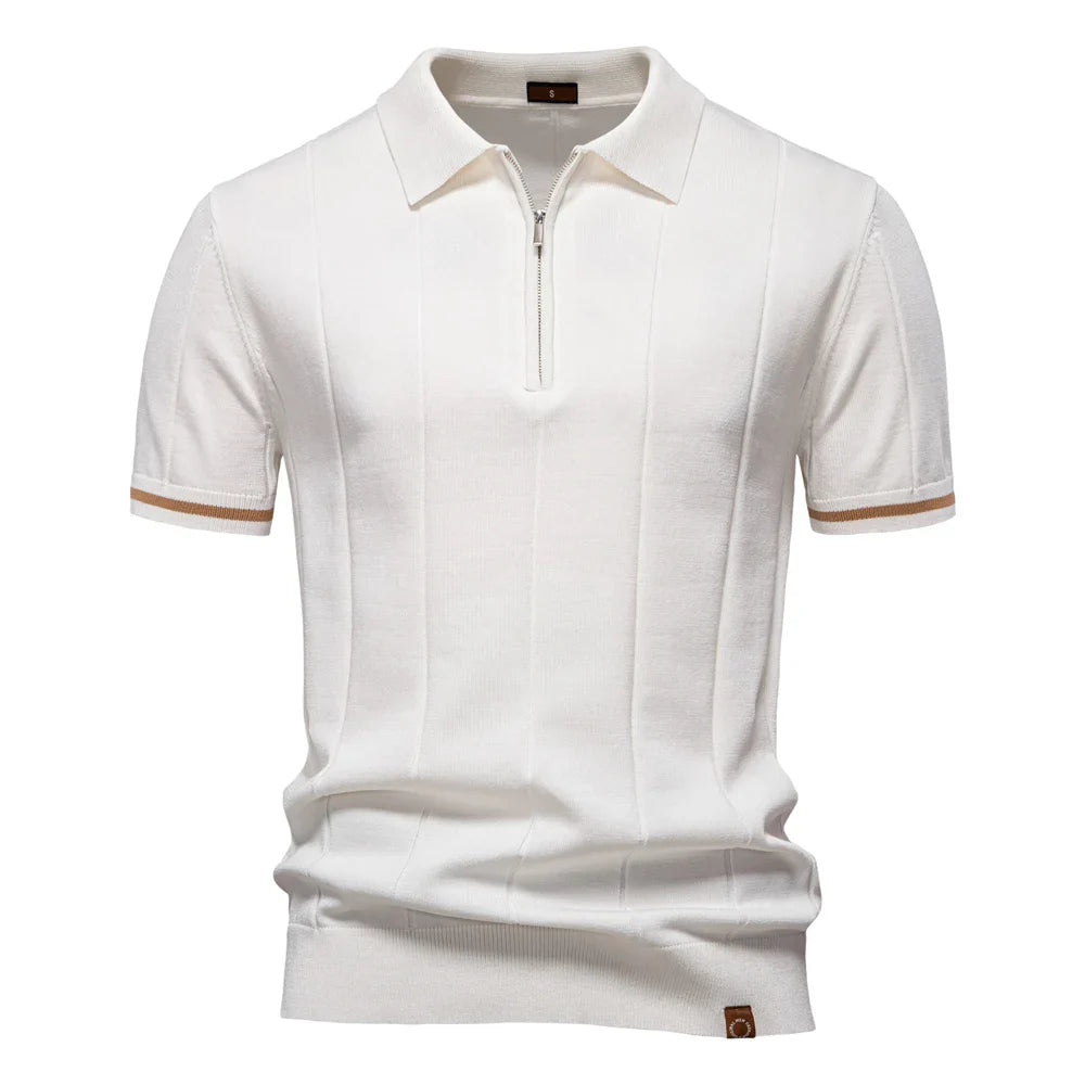 Luca | Heren Polo Shirt Met Rits