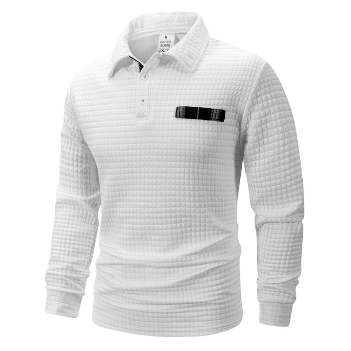 GABIN | TEXTUURPOLO IN JACQUARD VOOR HEREN