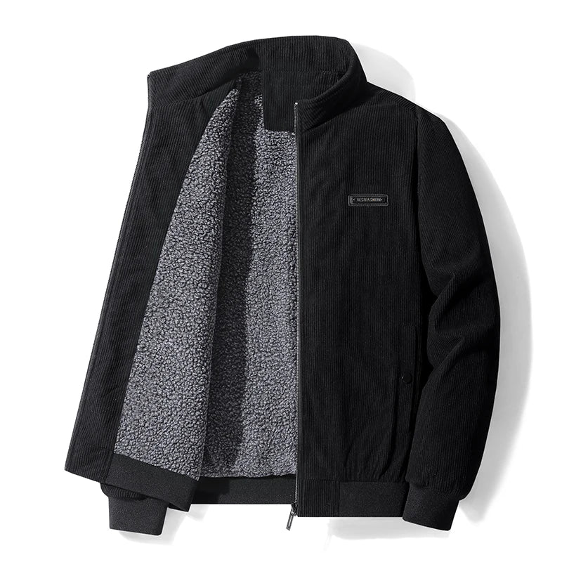 Udo | cordjack met fleecevoering