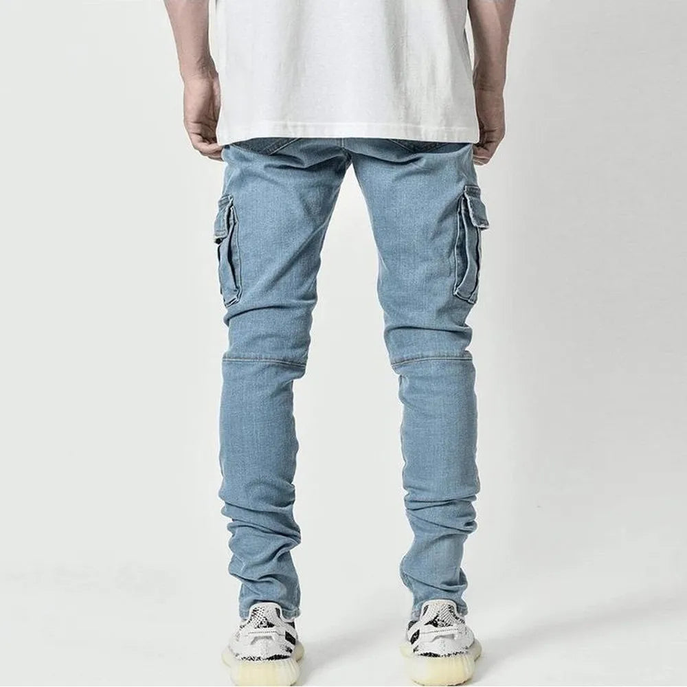 Cargo Street Elastic Jeans