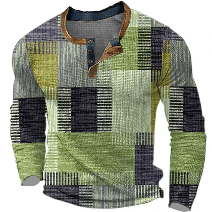 Jamie | GEKLEURDE PATCHWORK SHIRT VOOR HEREN