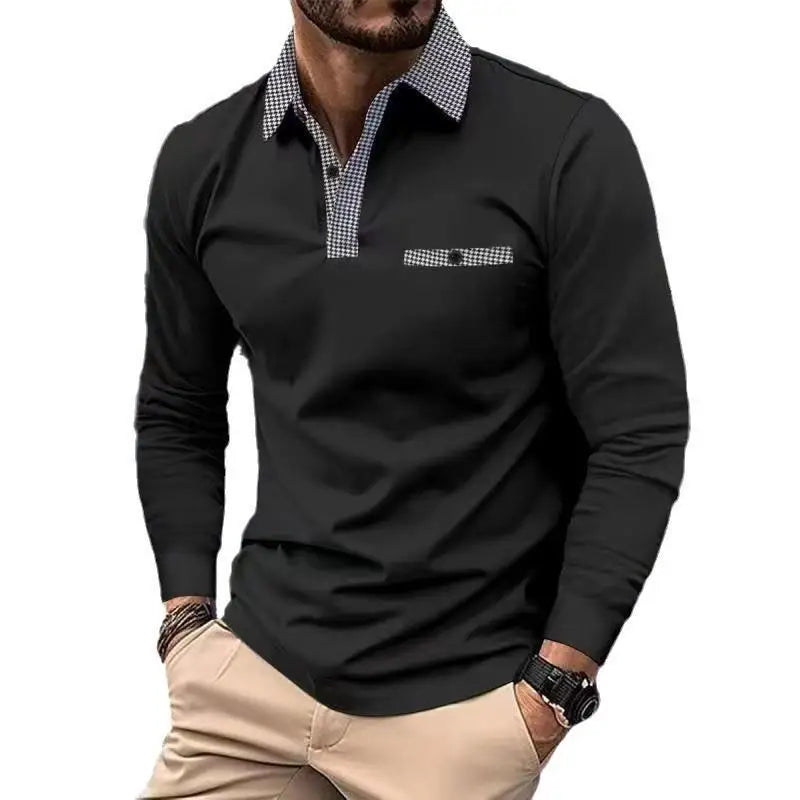 MATHIS | ELEGANTE POLO MET RUITDETAILS VOOR HEREN