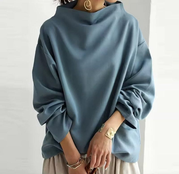 Lisa | Casual Top met Hoge Hals