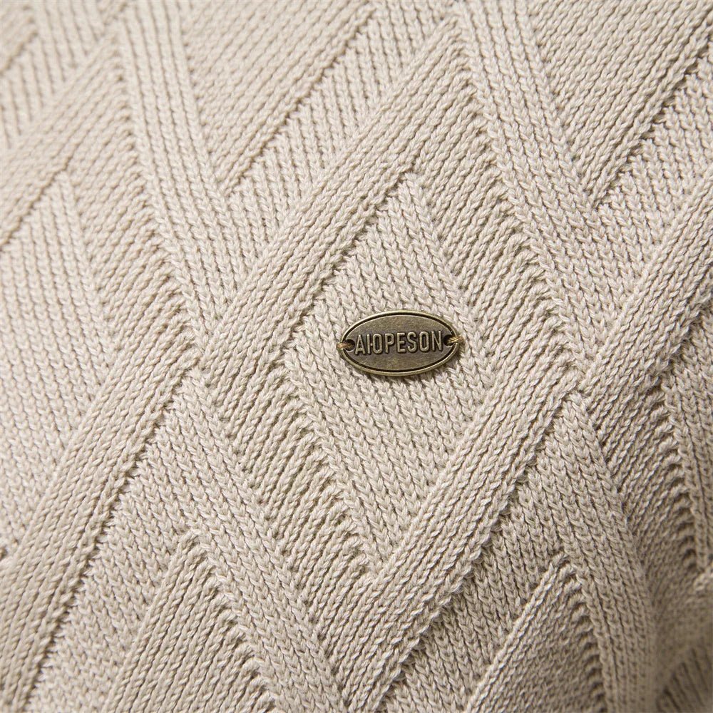 Theodor | Herenpullover met Ruitpatroon