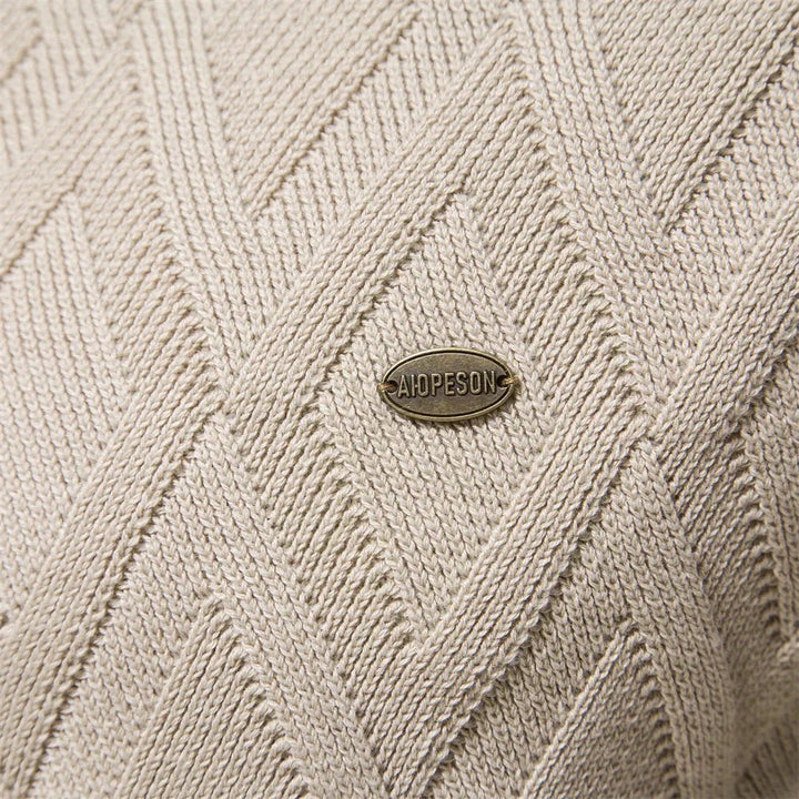 Theodor | Herenpullover met Ruitpatroon