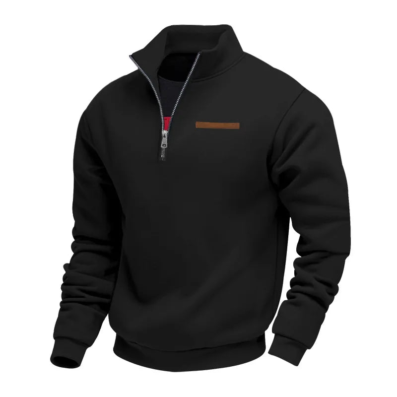 Direk | Heren Fleece Sweater Met Half-Zip – Warm Comfortabel Sweatshirt