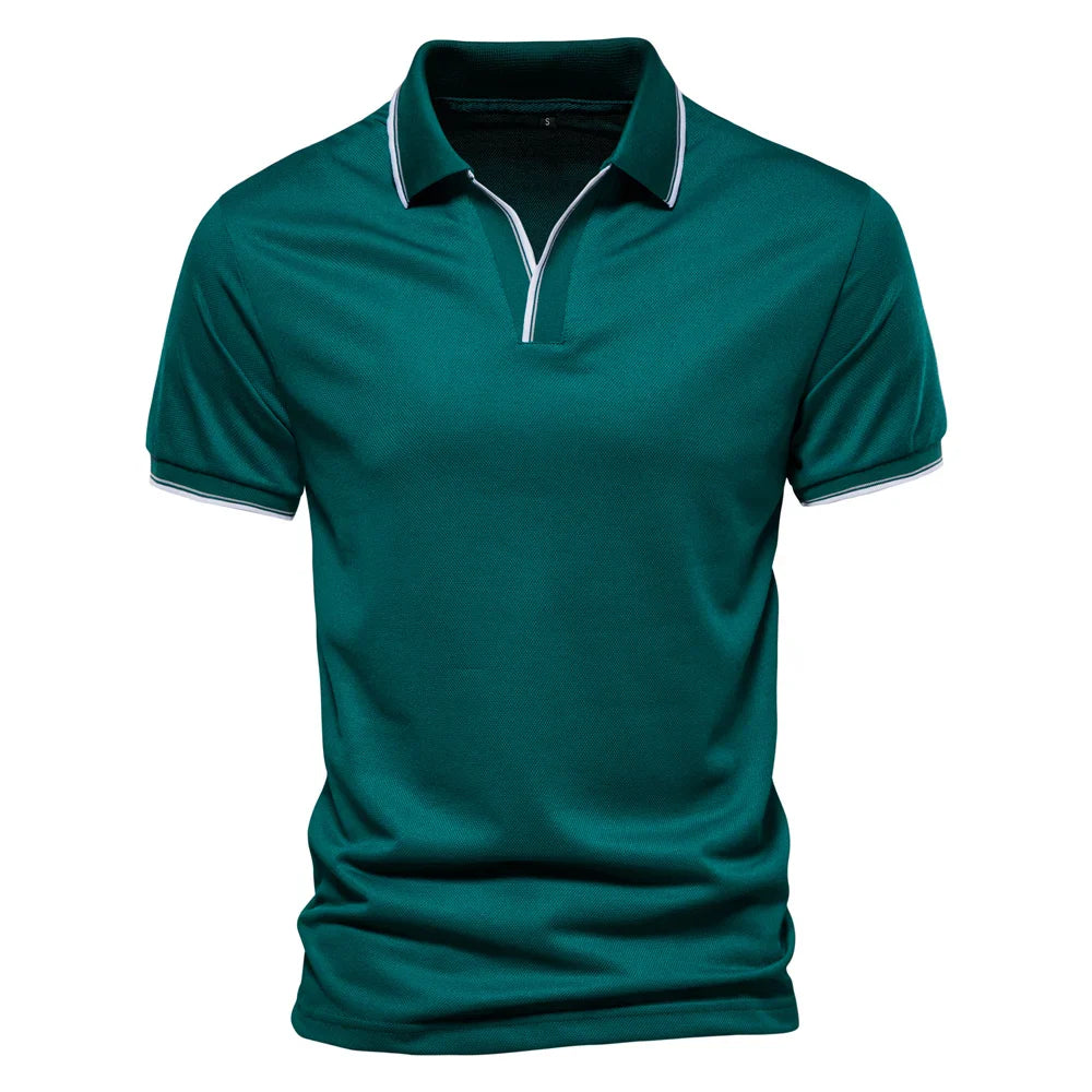Alexander | Heren Polo Met V-hals