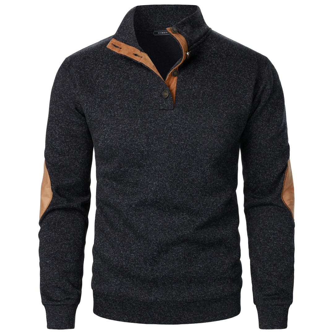 Griffin | Verfijnde Half-Zip Accent Pullover