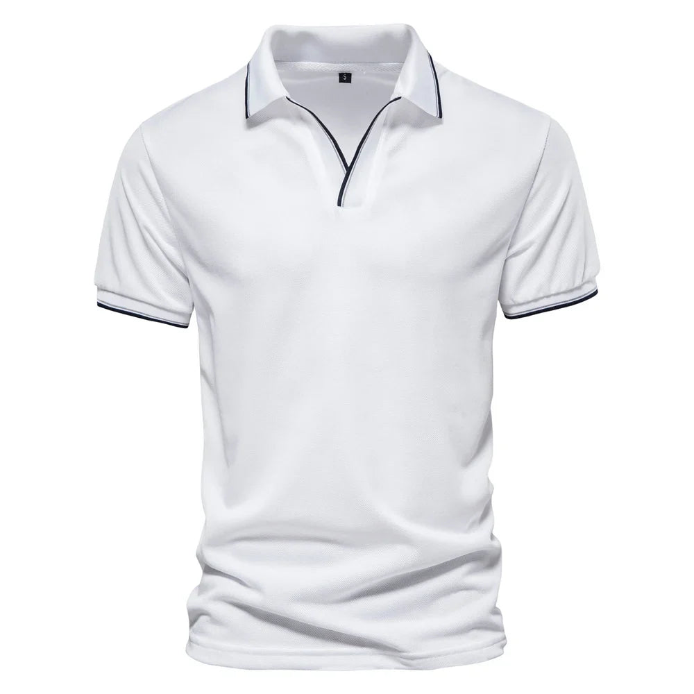 Alexander | Heren Polo Met V-hals