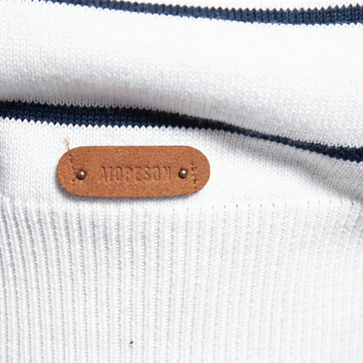 Adrien – Gestreepte marine trui