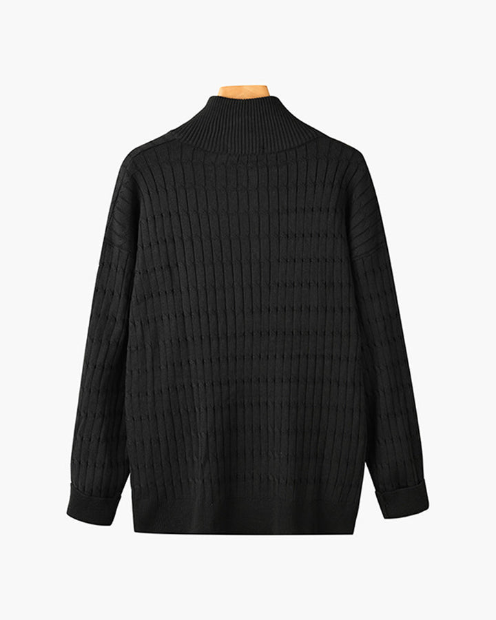 Trui Demi-Zip Golvend