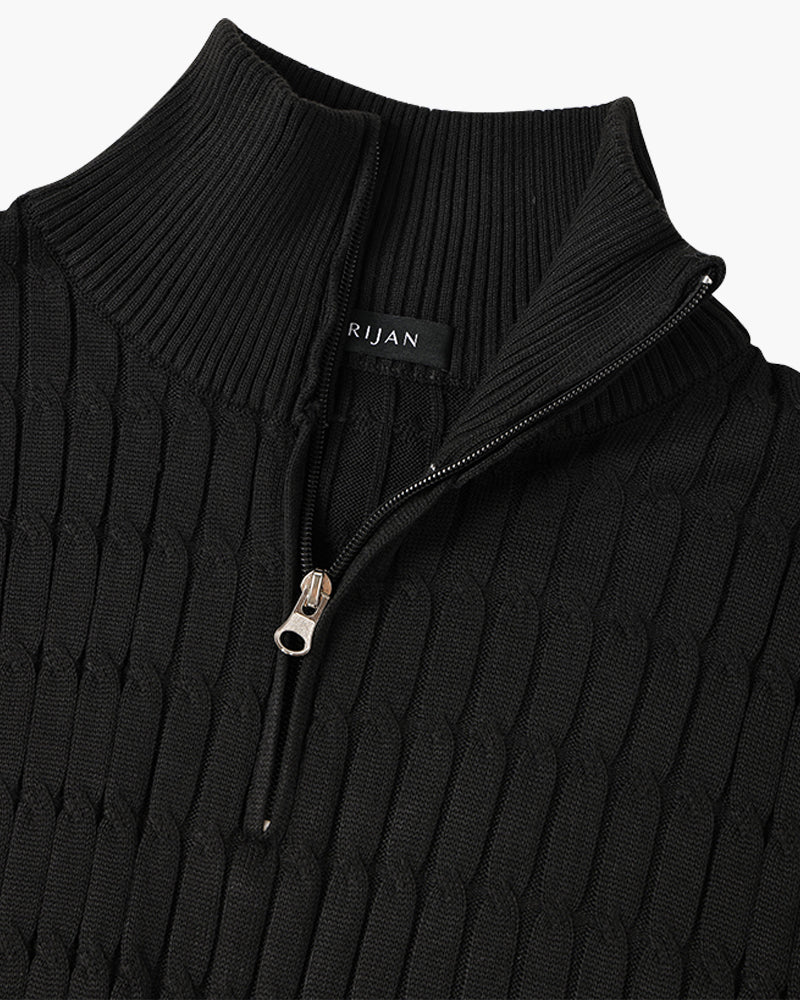 Trui Demi-Zip Golvend