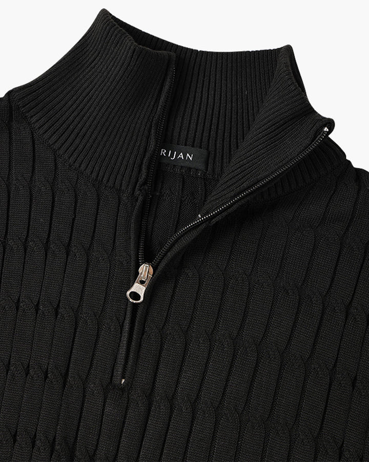 Trui Demi-Zip Golvend