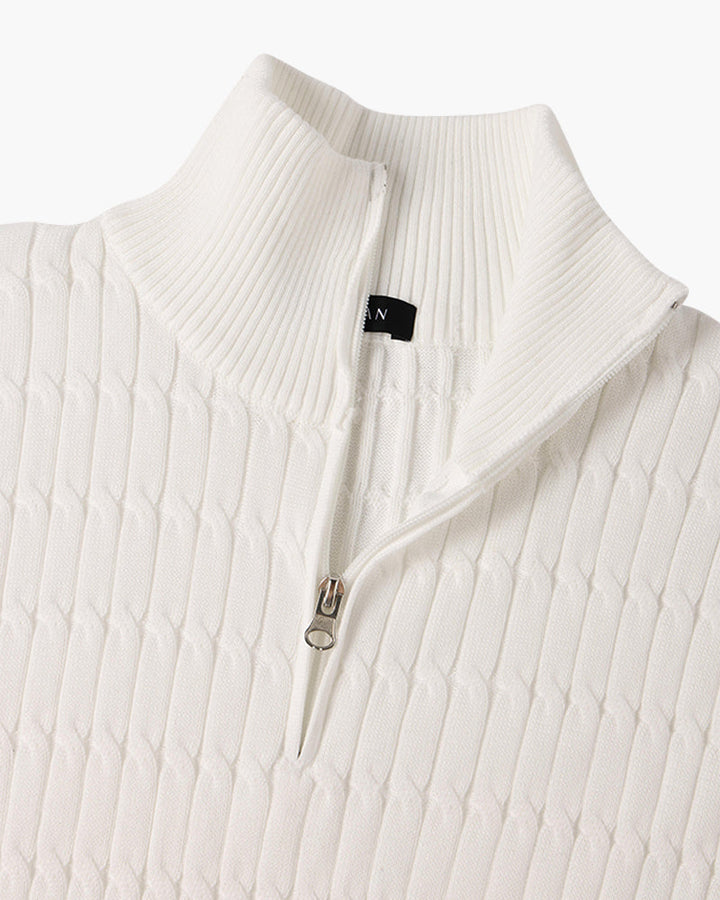 Trui Demi-Zip Golvend