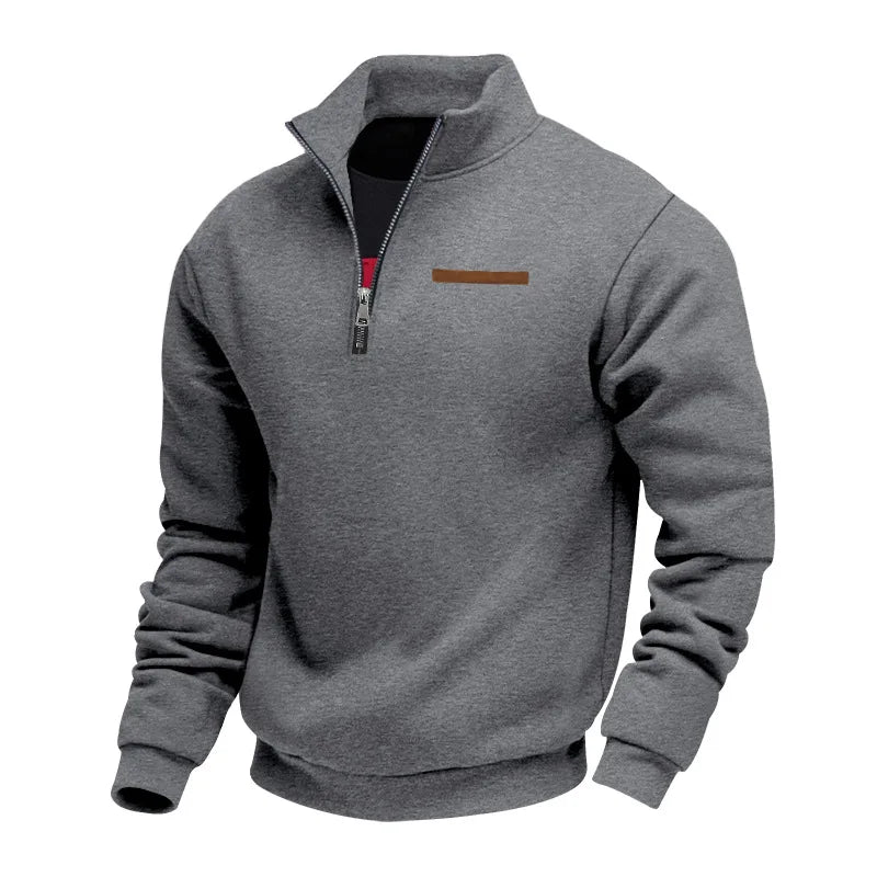 Direk | Heren Fleece Sweater Met Half-Zip – Warm Comfortabel Sweatshirt