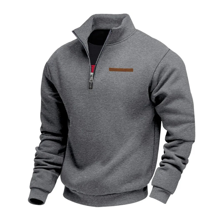 Direk | Heren Fleece Sweater Met Half-Zip – Warm Comfortabel Sweatshirt