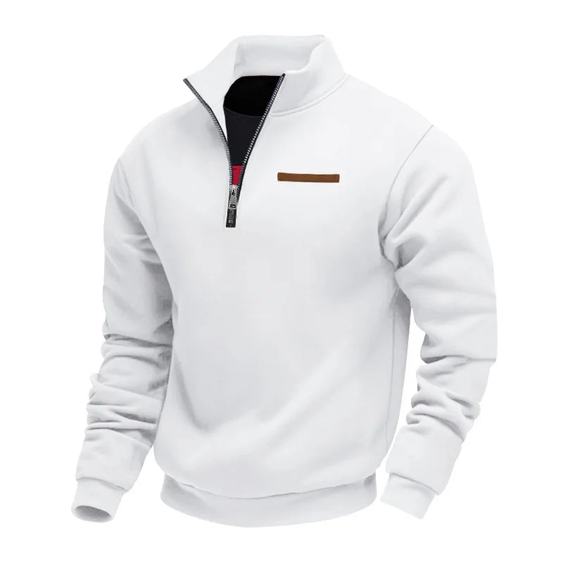 Direk | Heren Fleece Sweater Met Half-Zip – Warm Comfortabel Sweatshirt