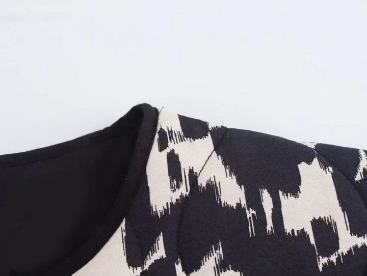 Modieuze Bedrukte Herfst Jas