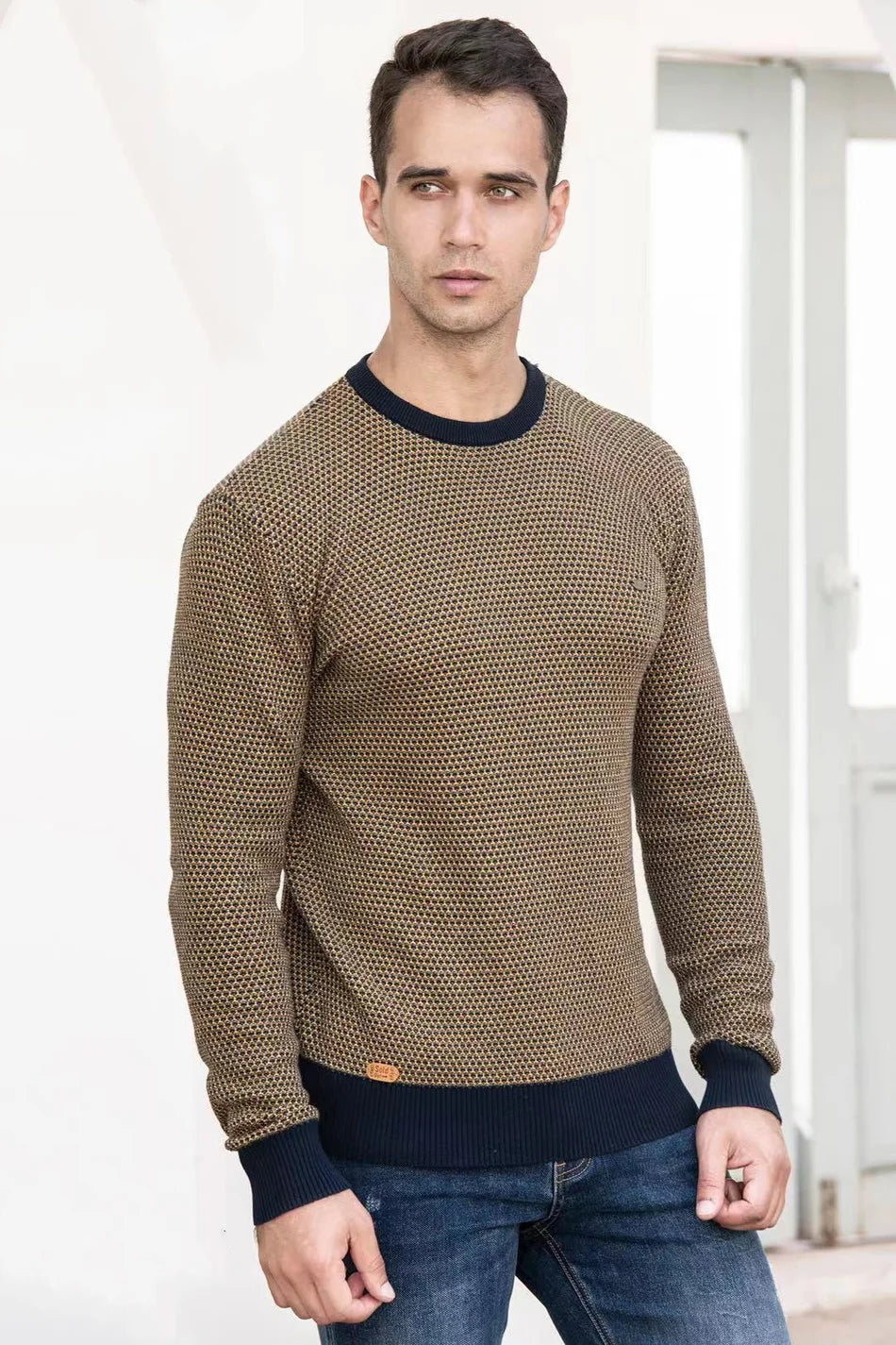 Steinmann | Herenpullover met ruitpatroon
