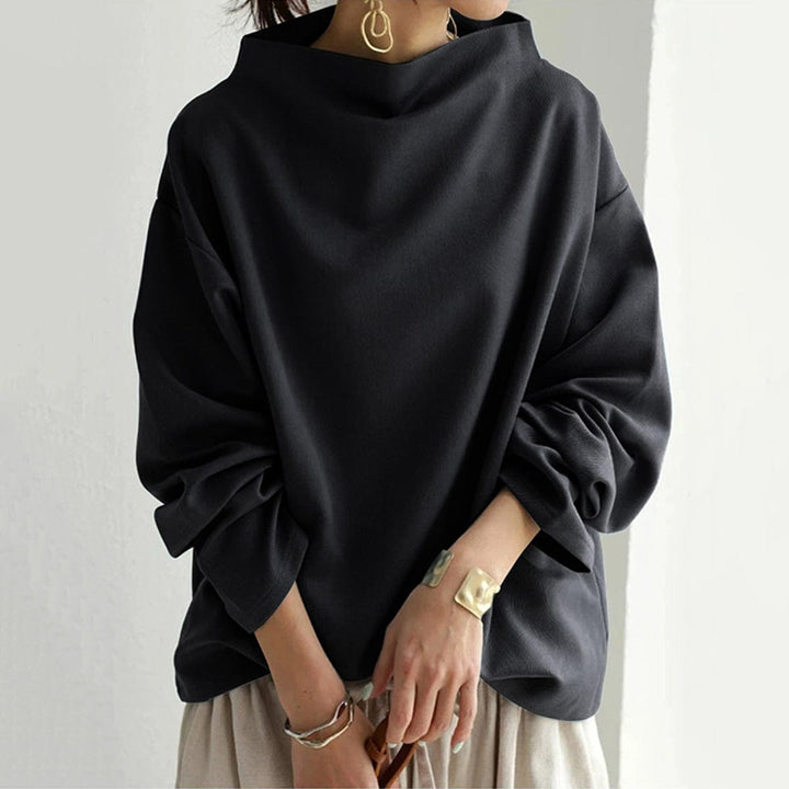 Lisa | Casual Top met Hoge Hals