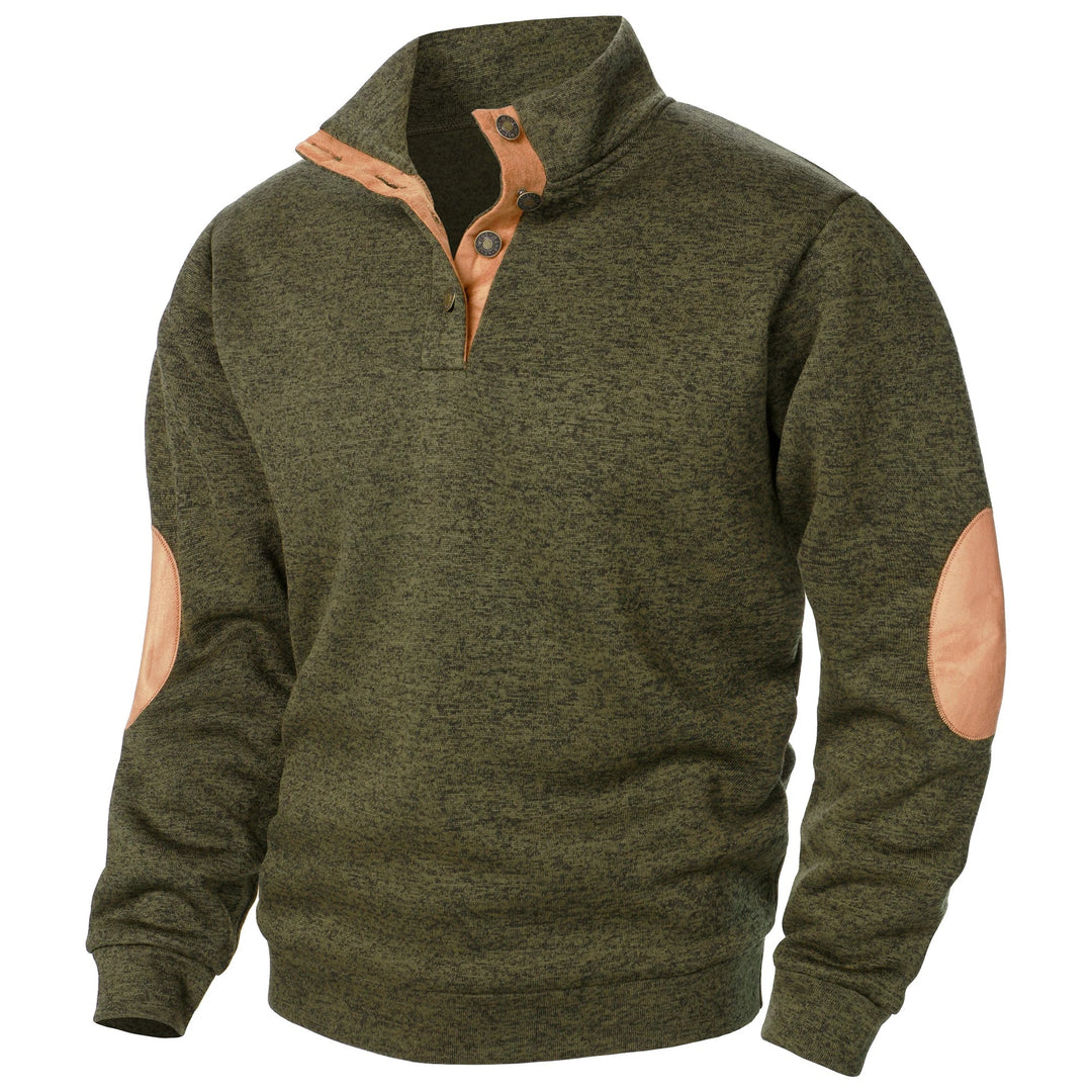 Griffin | Verfijnde Half-Zip Accent Pullover