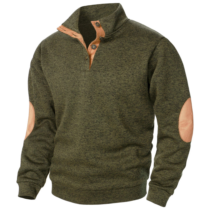 Griffin | Verfijnde Half-Zip Accent Pullover