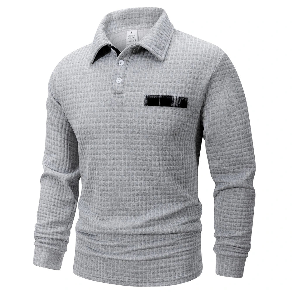 GABIN | TEXTUURPOLO IN JACQUARD VOOR HEREN