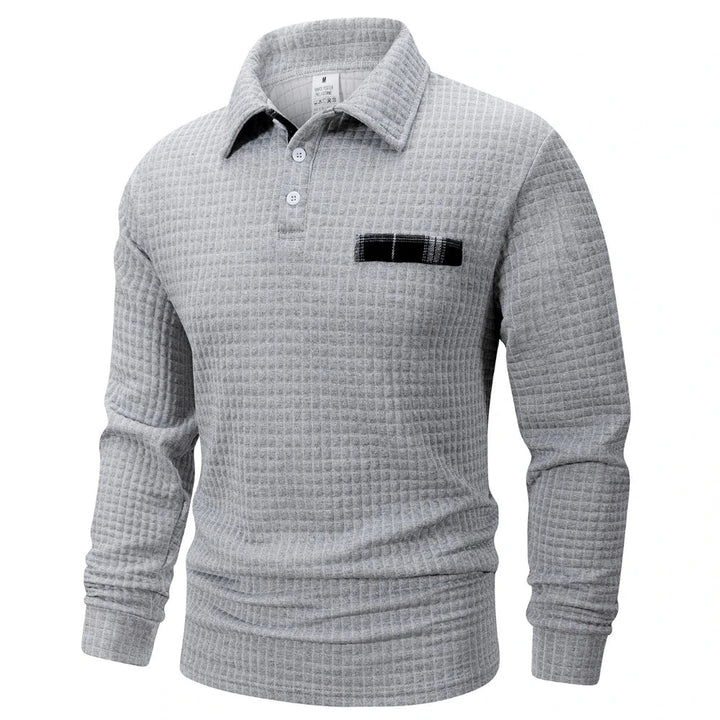GABIN | TEXTUURPOLO IN JACQUARD VOOR HEREN