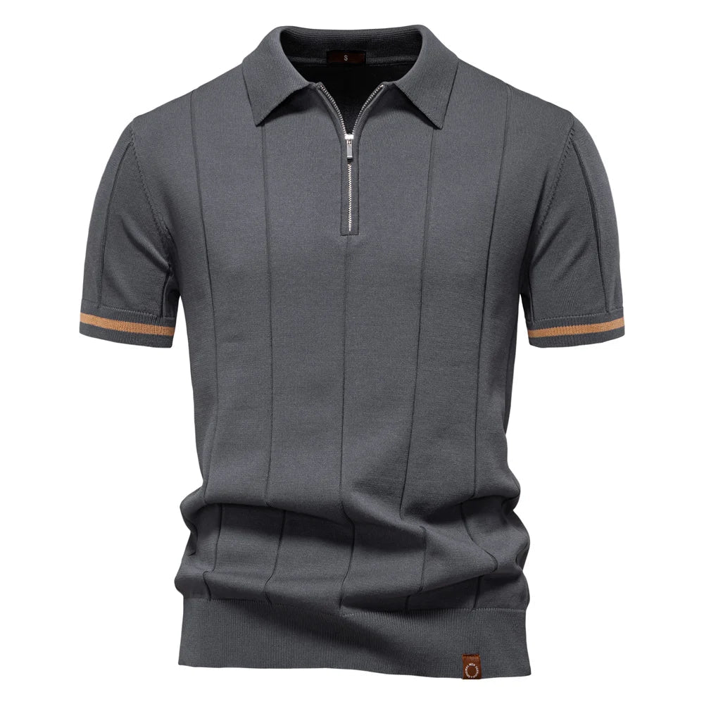 Luca | Heren Polo Shirt Met Rits