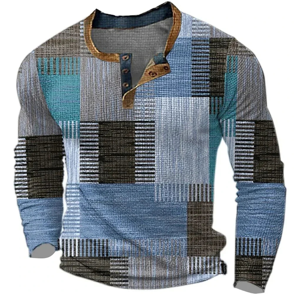Jamie | GEKLEURDE PATCHWORK SHIRT VOOR HEREN