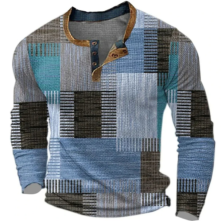 Jamie | GEKLEURDE PATCHWORK SHIRT VOOR HEREN