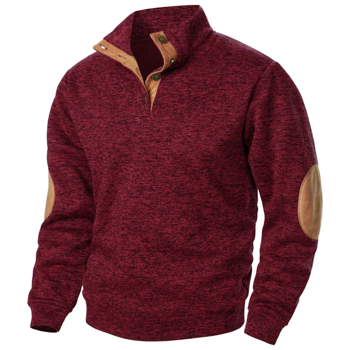 Griffin | Verfijnde Half-Zip Accent Pullover