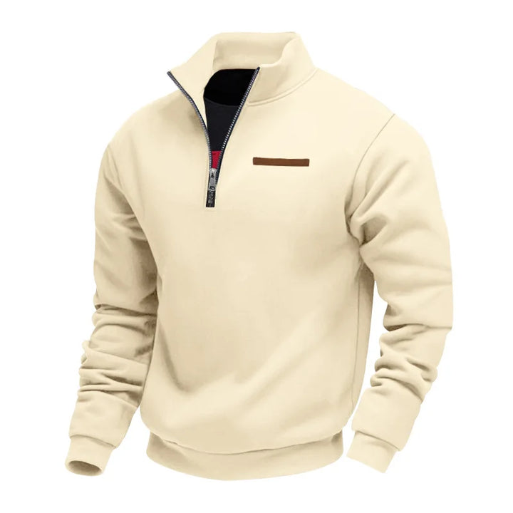 Direk | Heren Fleece Sweater Met Half-Zip – Warm Comfortabel Sweatshirt