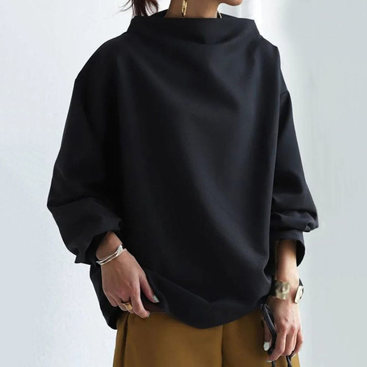 Lisa | Casual Top met Hoge Hals