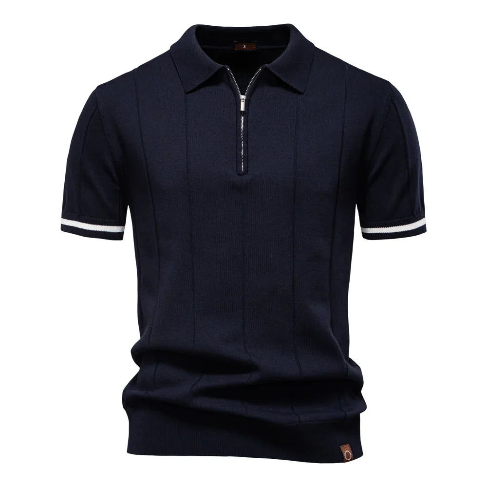 Luca | Heren Polo Shirt Met Rits