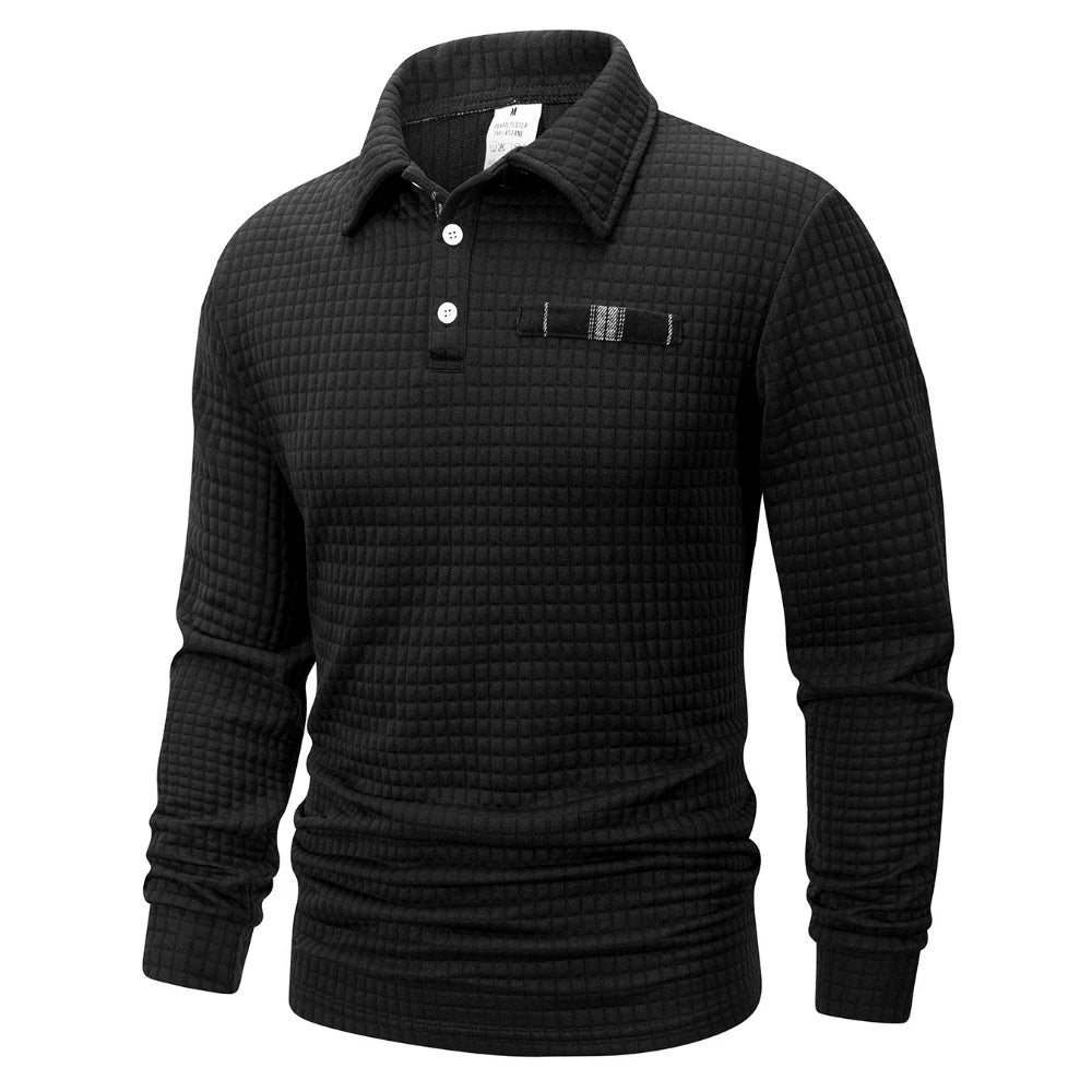 GABIN | TEXTUURPOLO IN JACQUARD VOOR HEREN