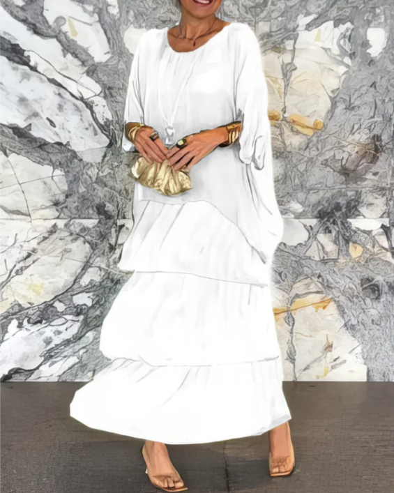 Lara | Elegante Vloeiende Maxi Jurk