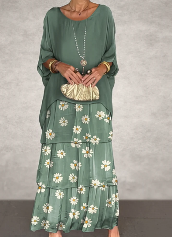 Lara | Elegante Vloeiende Maxi-jurk