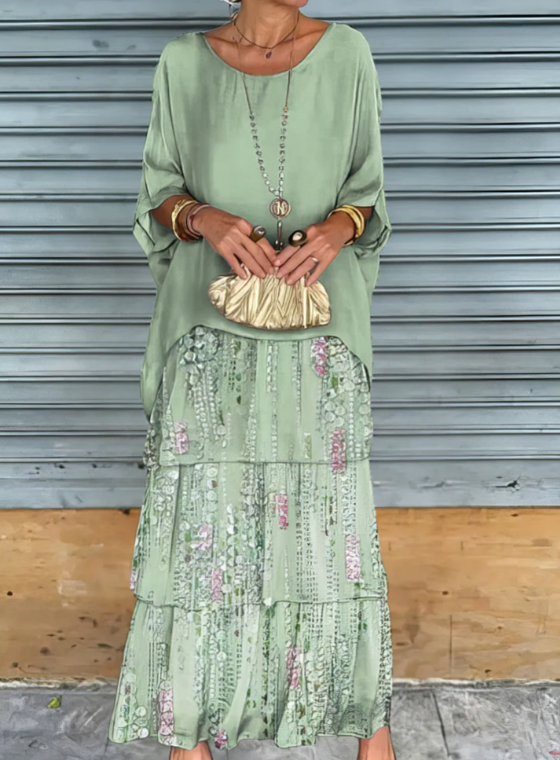 Lara | Elegante Vloeiende Maxi-jurk
