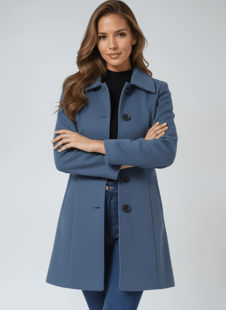Helena | Dames Winterjas met één Knop