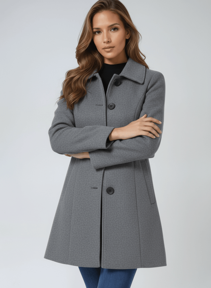 Helena | Dames Winterjas met één Knop