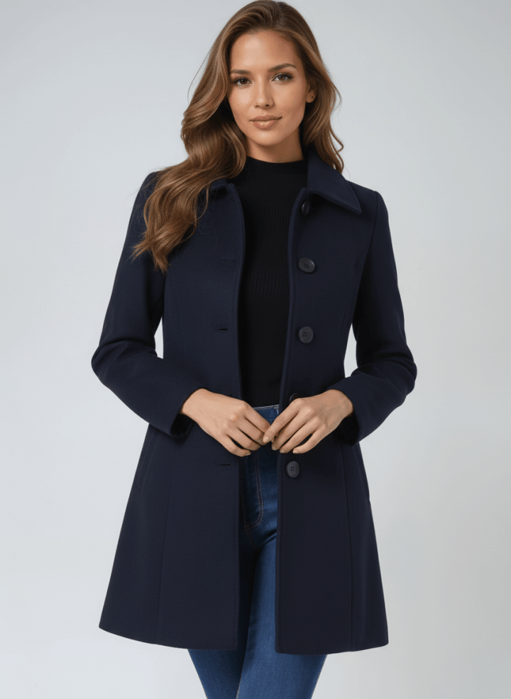 Helena | Dames Winterjas met één Knop
